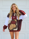 Monarch Meadow Patchwork Hoodie (L)