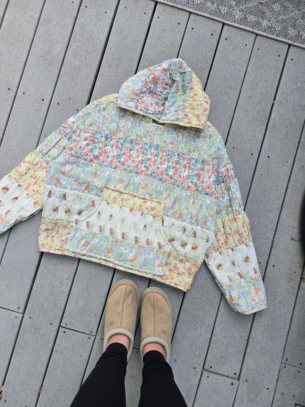 Wildflower Quilted Hoodie (XL)