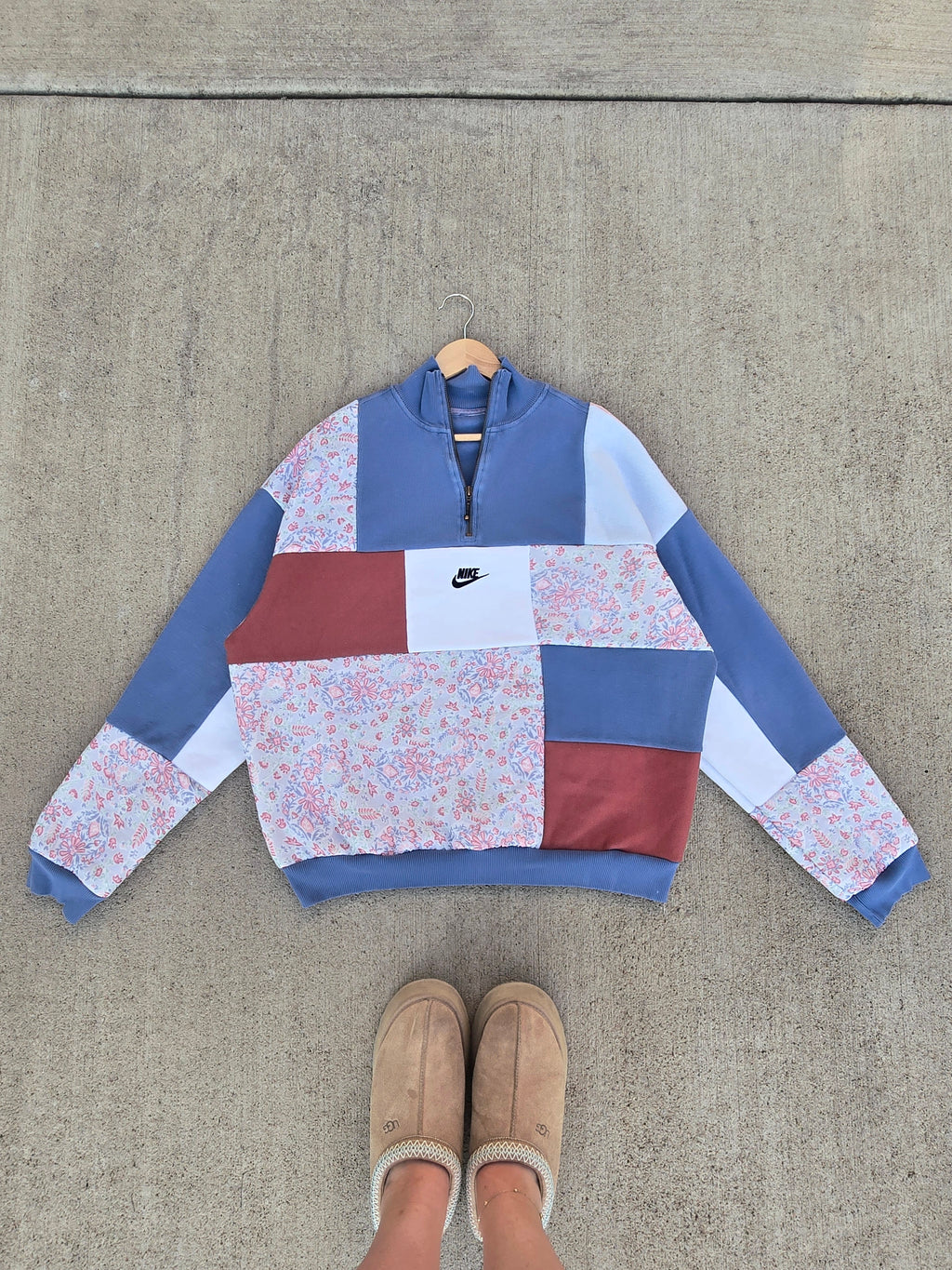 Crescent Rose Patchwork Hoodie ✨️ (L/XL)