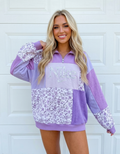 Lavender Haze Patchwork Hoodie (L)