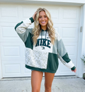 Sage & Wildflowers Patchwork Hoodie (L/XL)