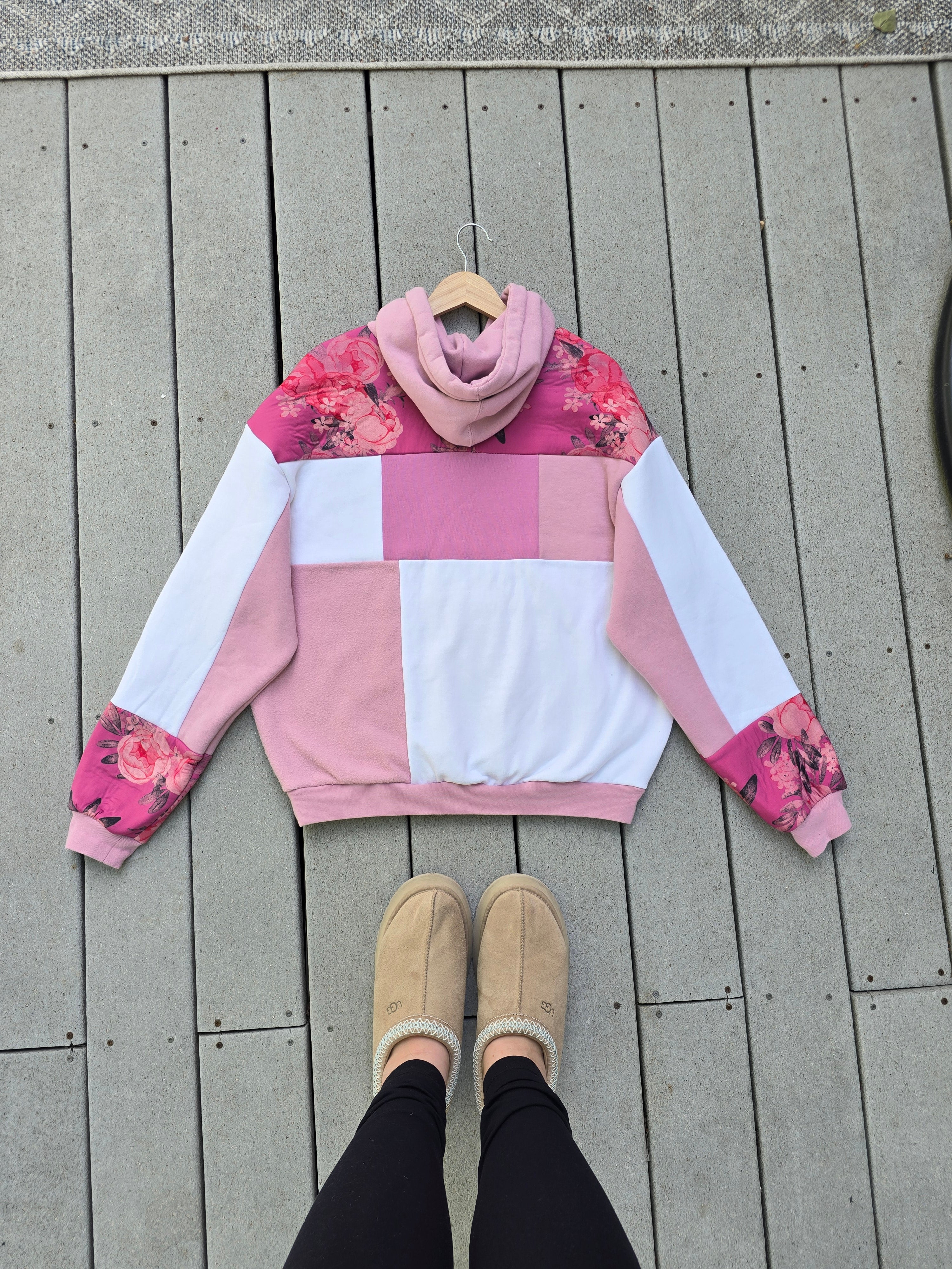 Rose Garden Patchwork Hoodie (L/XL)