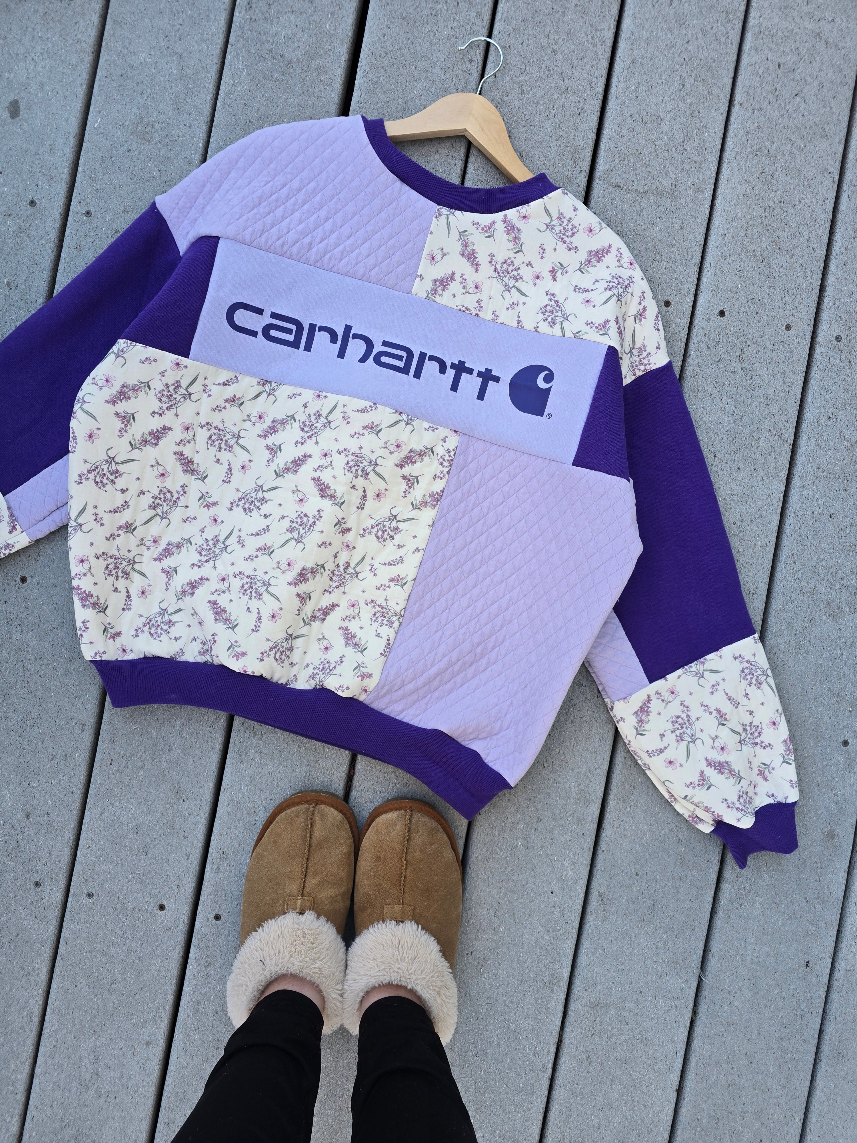 Lavender Haze Patchwork Crewneck (L)