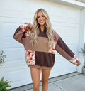 Woodland Daisy Patchwork Hoodie (L)