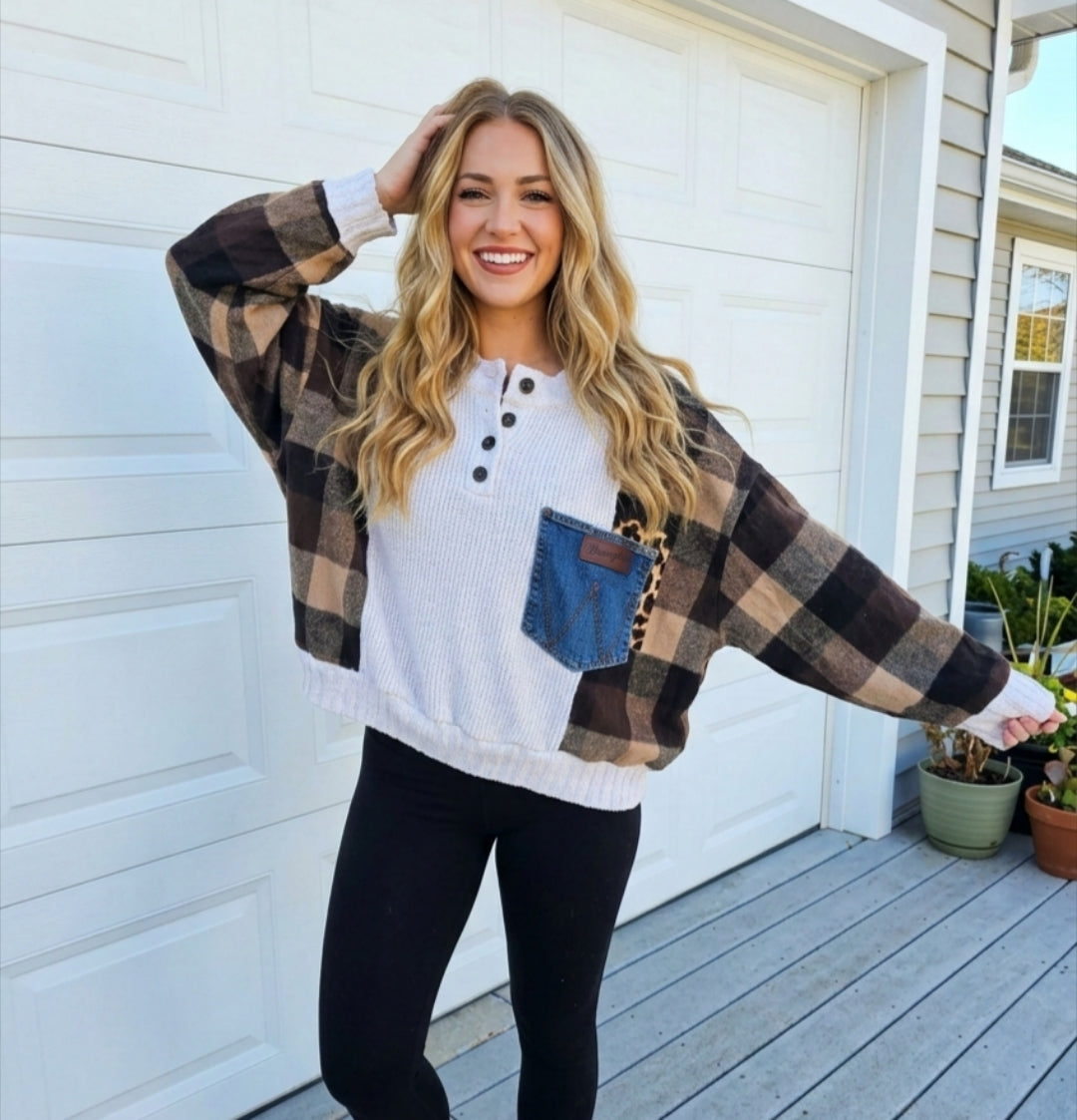 Caramel Brownie Button Up (XL)