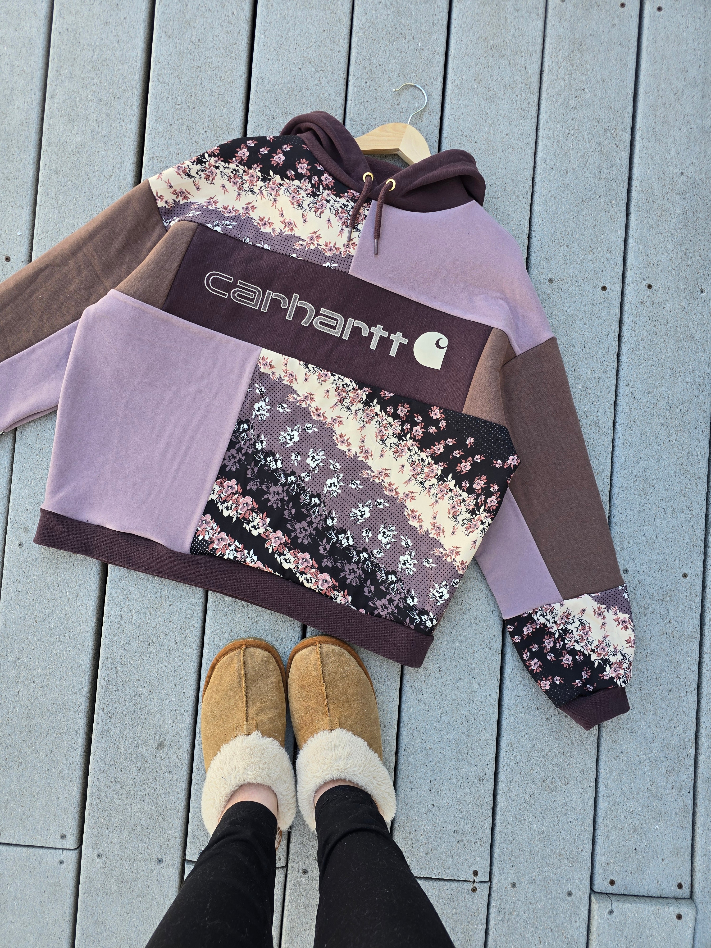 Enchanted Blossom Patchwork Hoodie (XL)