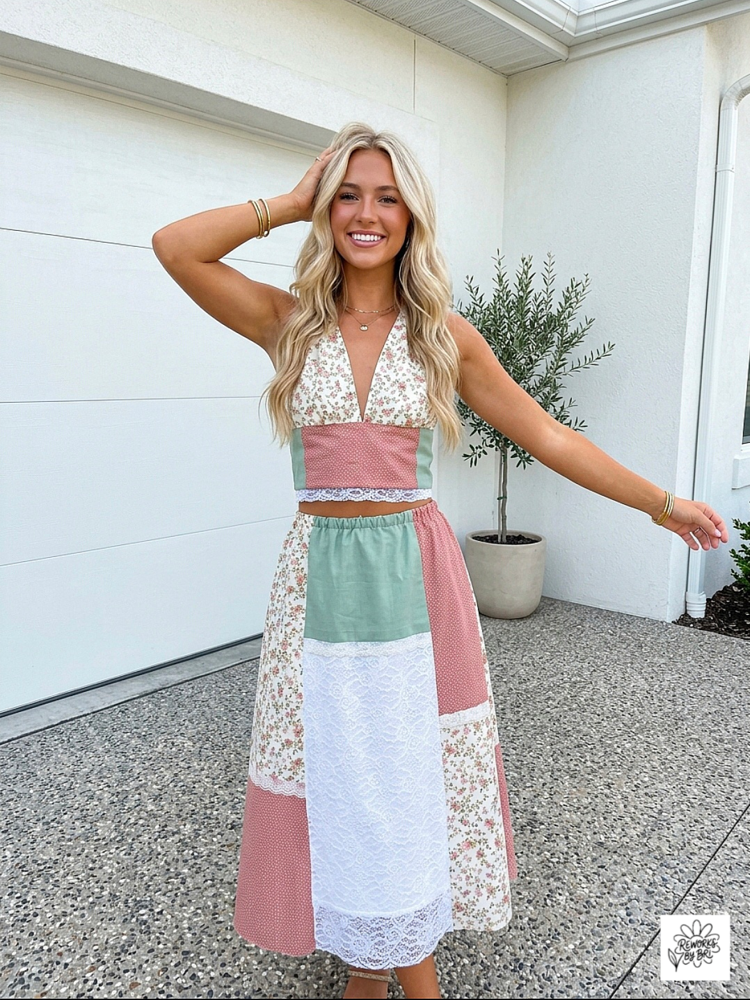 CUSTOM Patchwork matching set ✨️