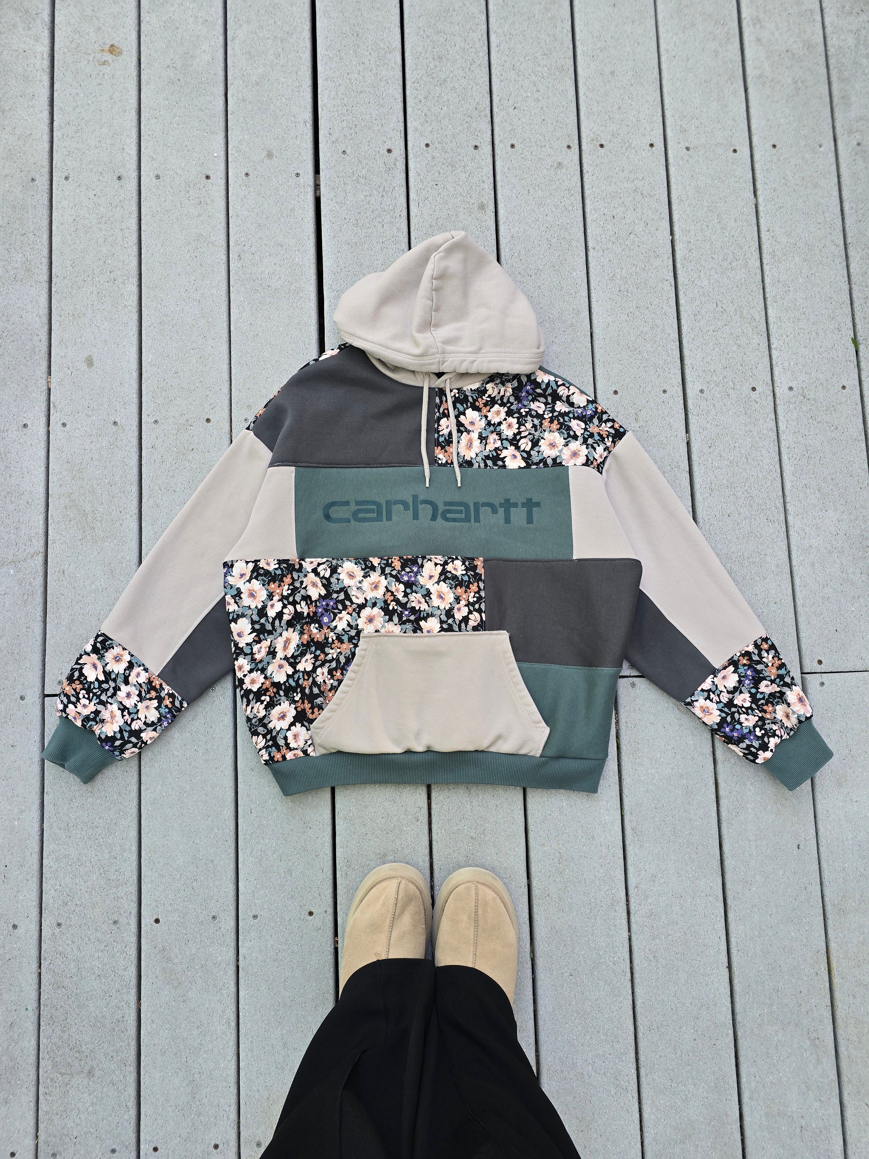 Midnight Meadow Patchwork Hoodie (XL)