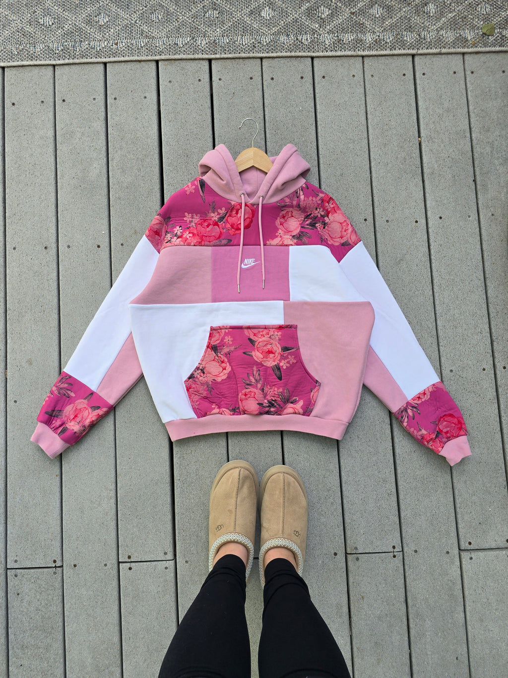 Rose Garden Patchwork Hoodie (L/XL)