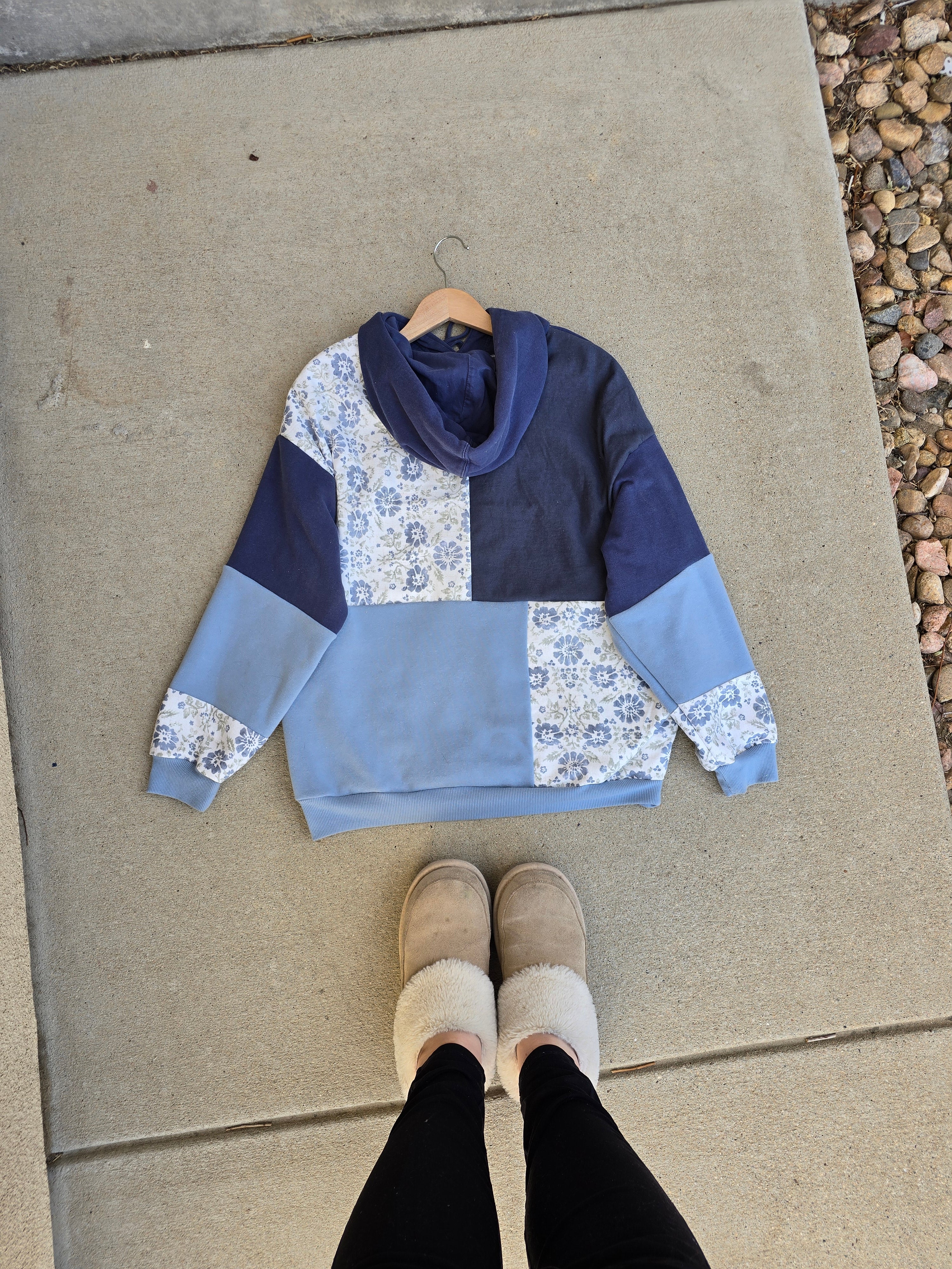 Twilight Garden Patchwork Hoodie (M)