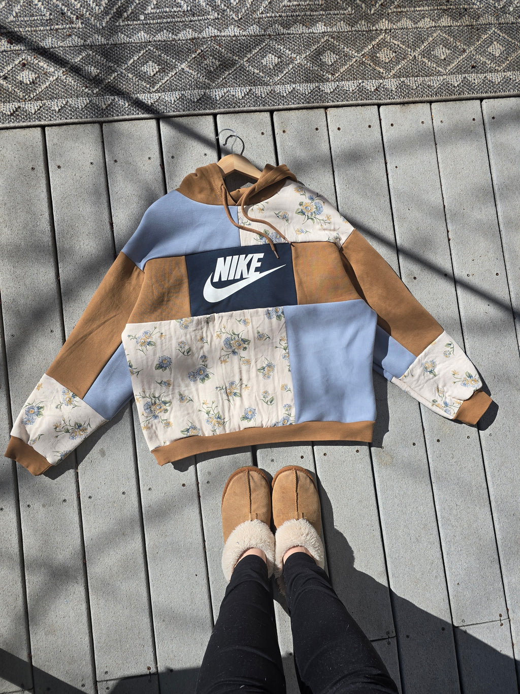 Wild Daisies Patchwork Hoodie (XL)