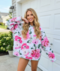 Rose Garden Quilted Hoodie (XL)
