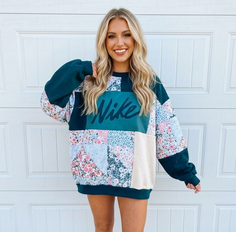 Daisy Daydream Patchwork Crew (XL)