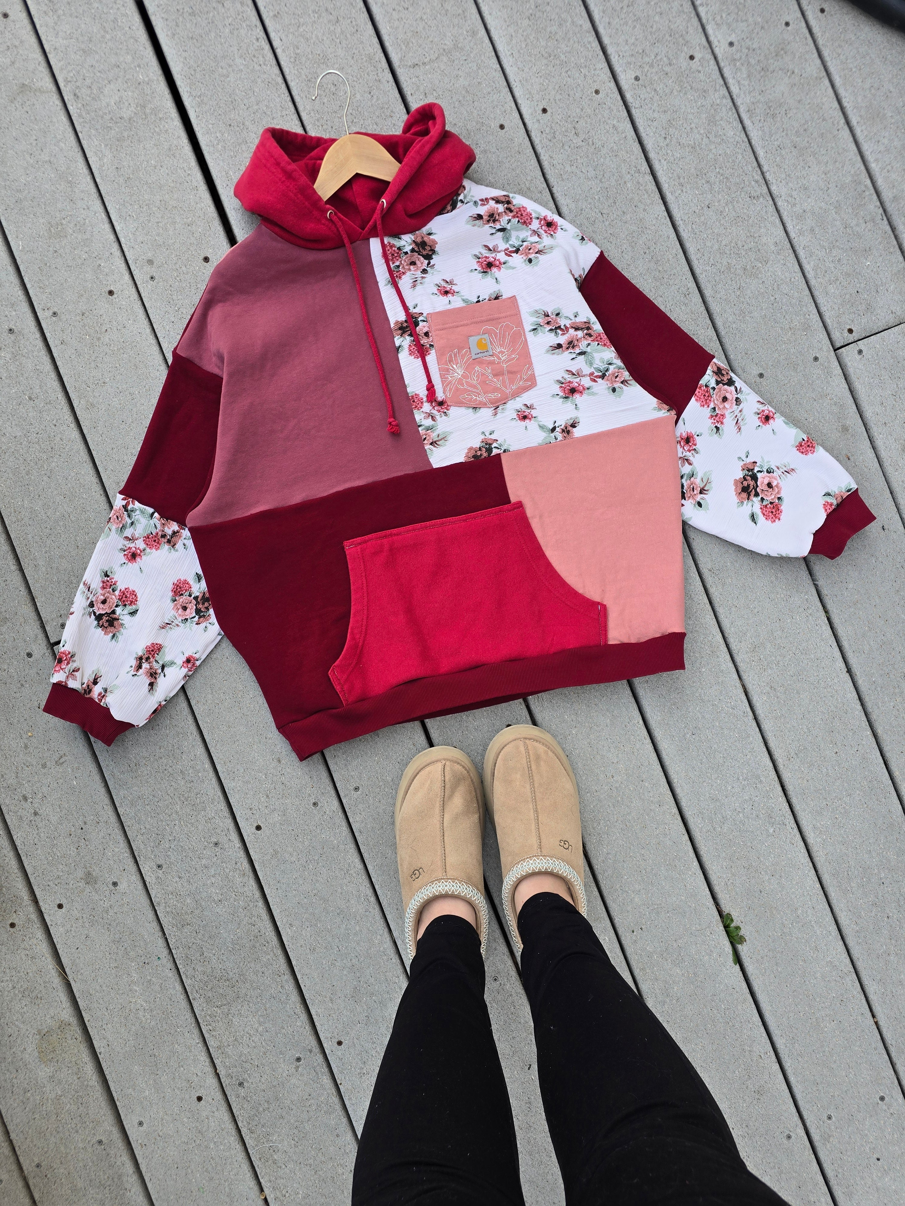 Scarlett Rose Patchwork Hoodie (XL)