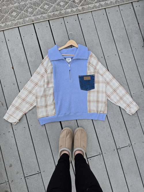 Blueberry Muffin Quarter Zip (XL)