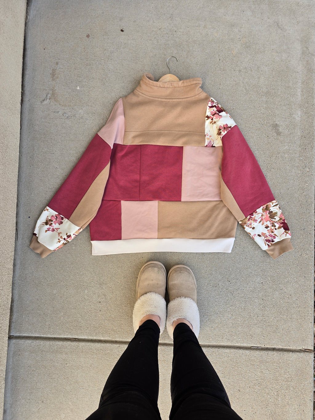 Wildrose Patchwork Quarter Zip (XL)