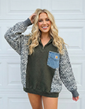 Olive Green Denim Pocket Rework (XL)