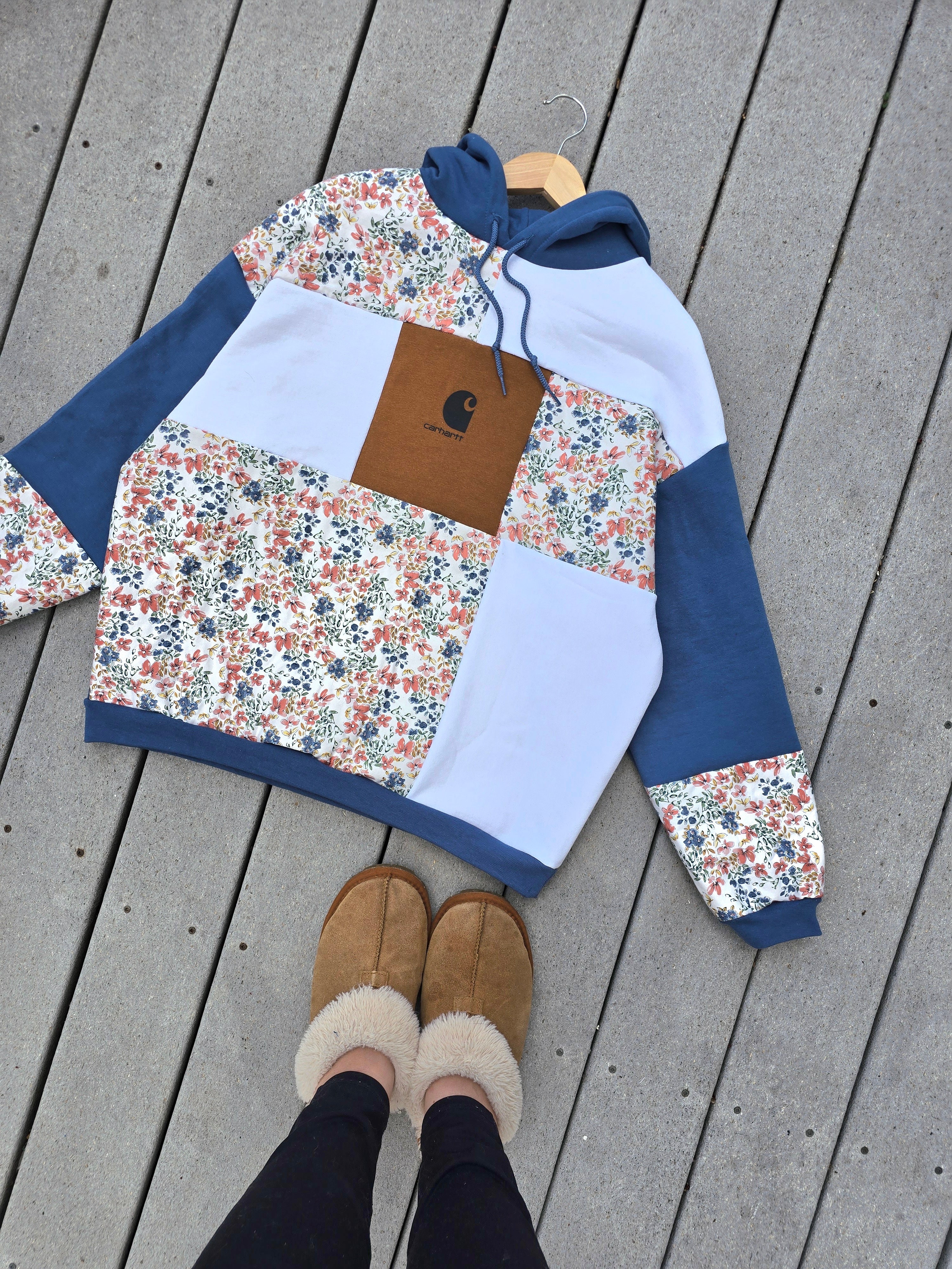 Misty Gardens Patchwork Hoodie (L)