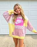 Strawberry Lemonade Patchwork Hoodie (XL)