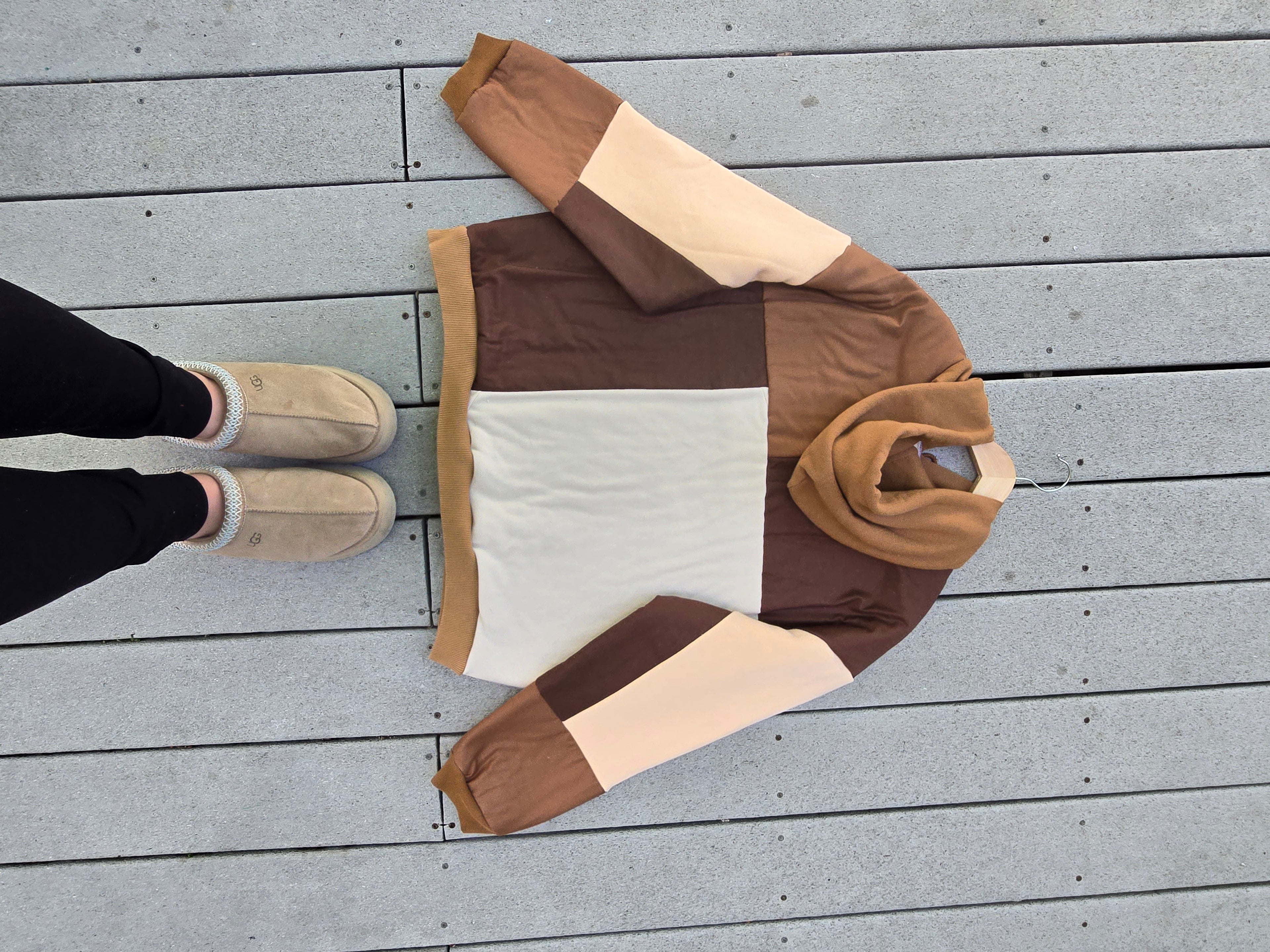 Monarch Meadow Patchwork Hoodie (L/XL)