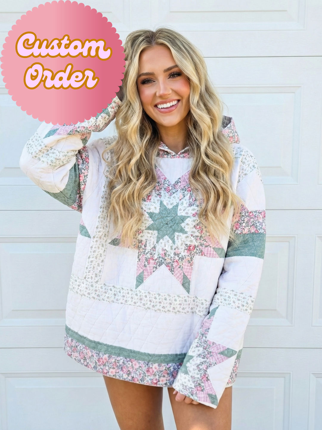 CUSTOM Quilted Hoodie