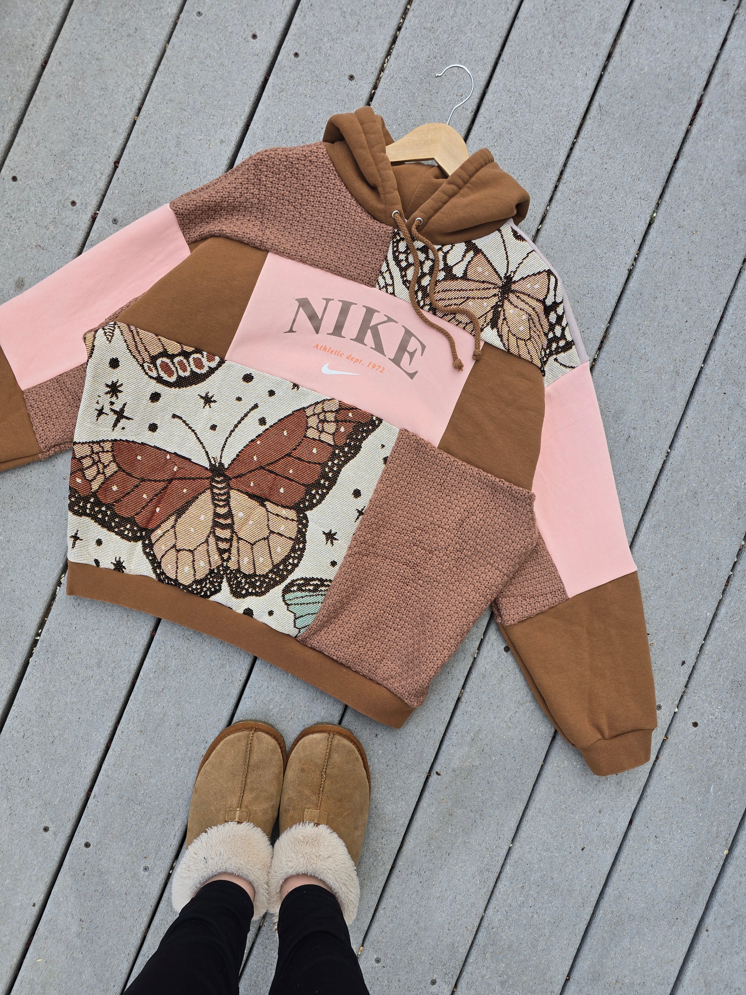 Monarch Meadow Patchwork Hoodie (XL)