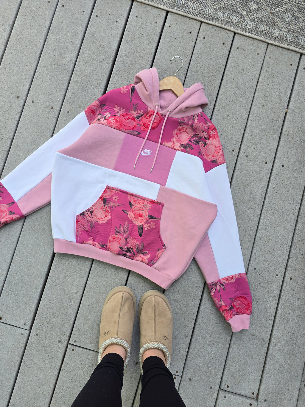 Rose Garden Patchwork Hoodie (L/XL)