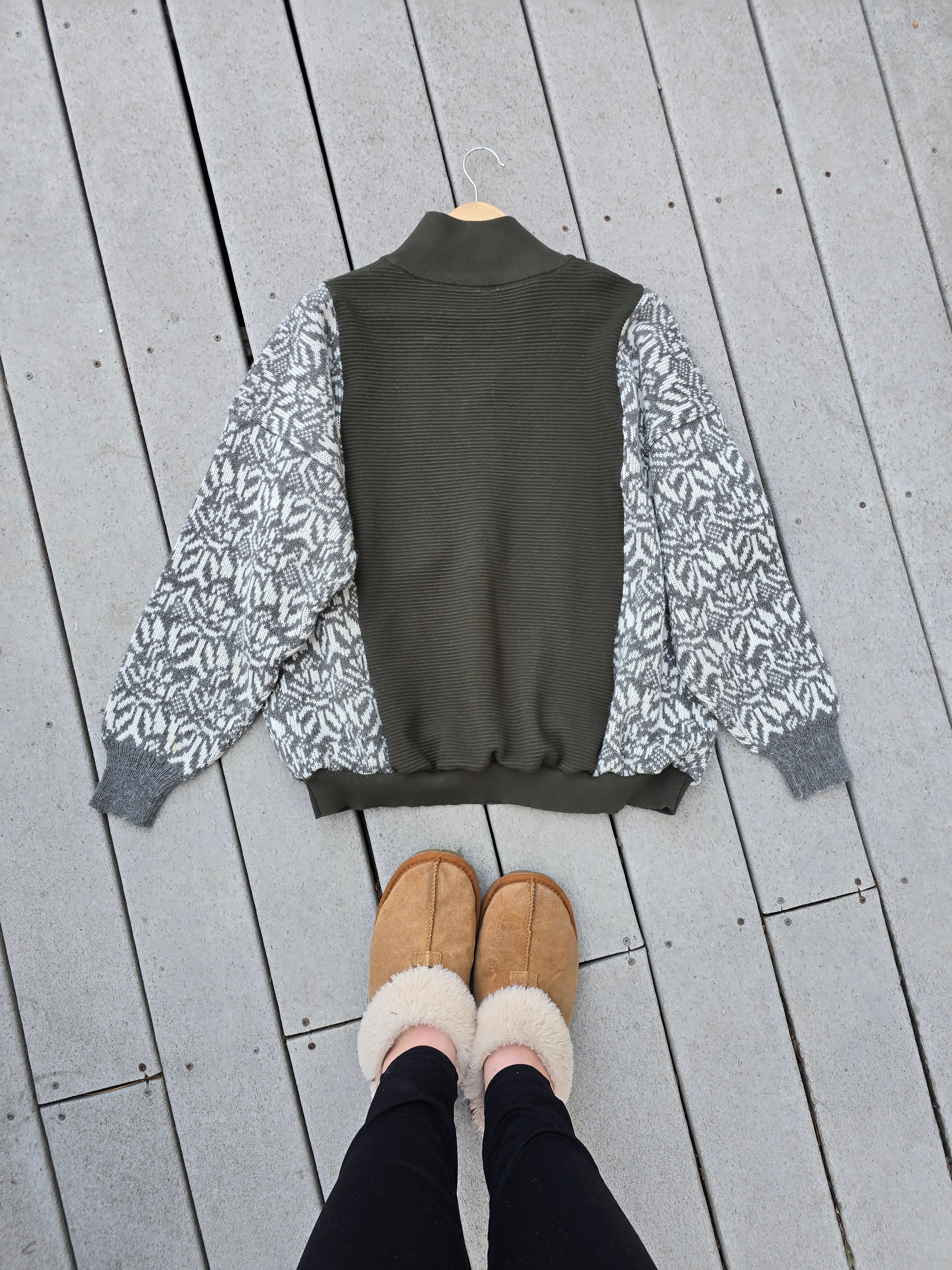 Olive Green Denim Pocket Rework (XL)