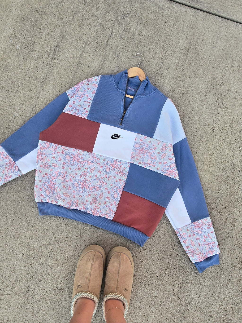 Crescent Rose Patchwork Hoodie ✨️ (L/XL)