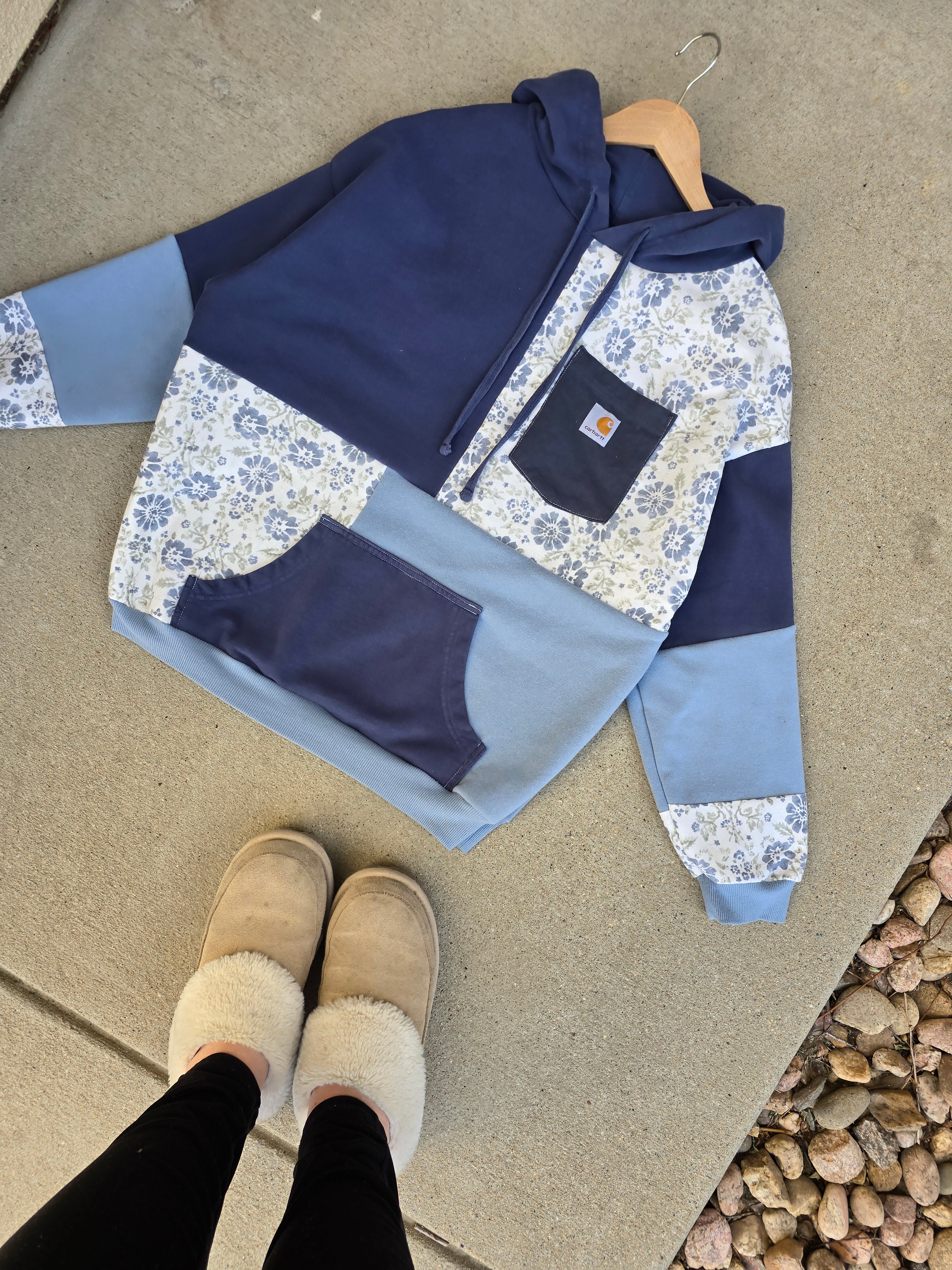 Twilight Garden Patchwork Hoodie (M)