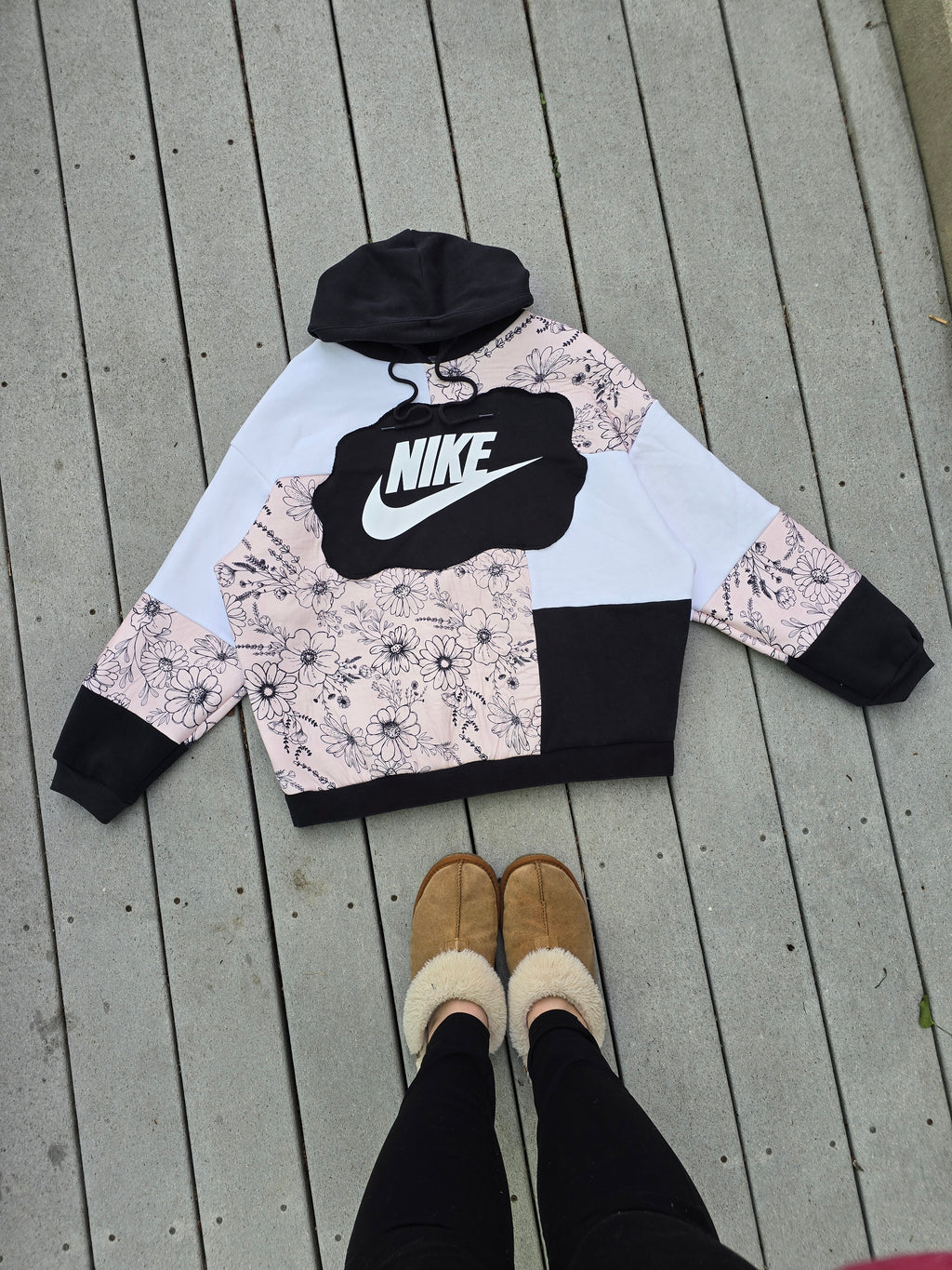 Wild Daisies Patchwork Hoodie (XL)