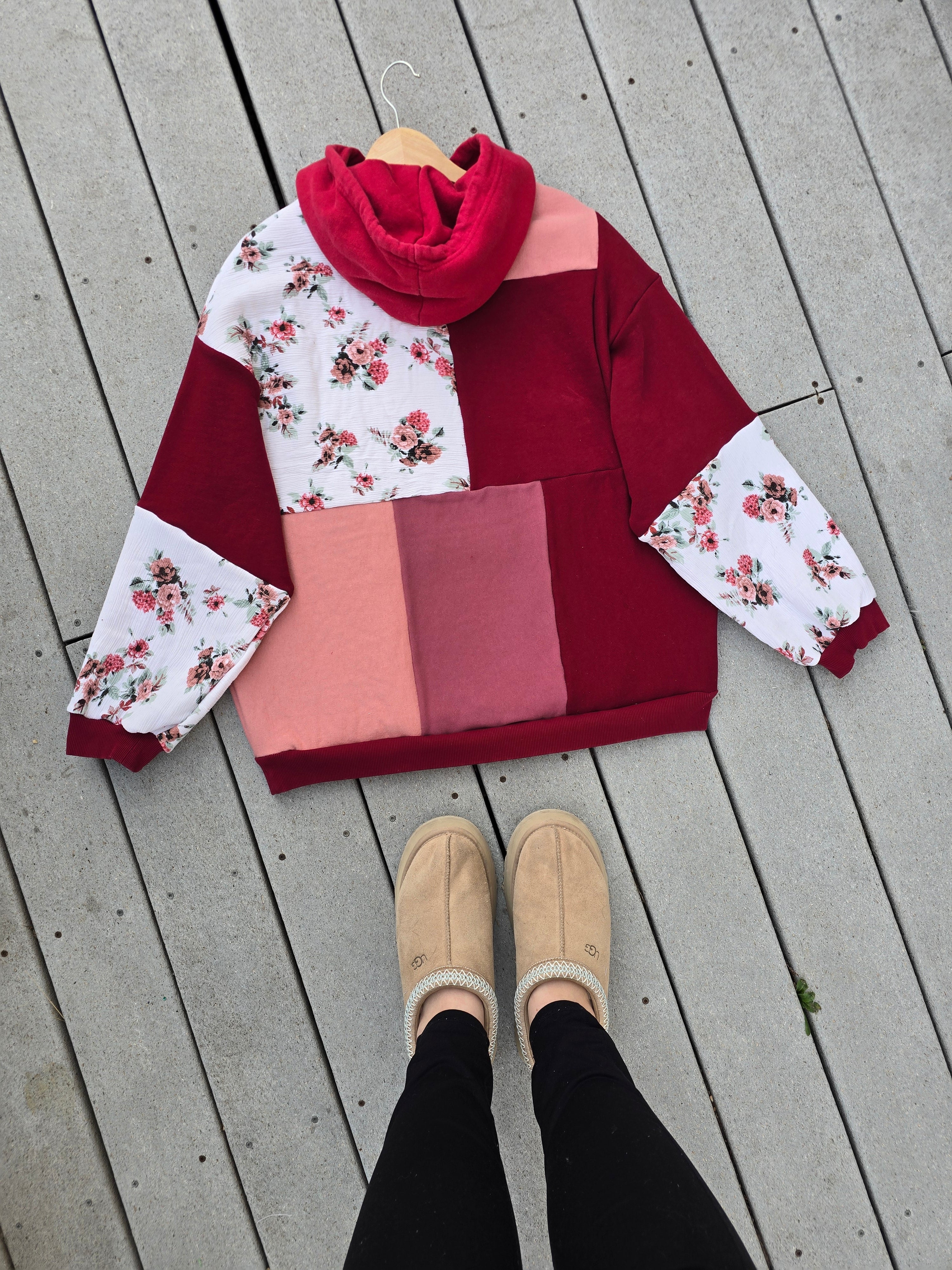 Scarlett Rose Patchwork Hoodie (XL)