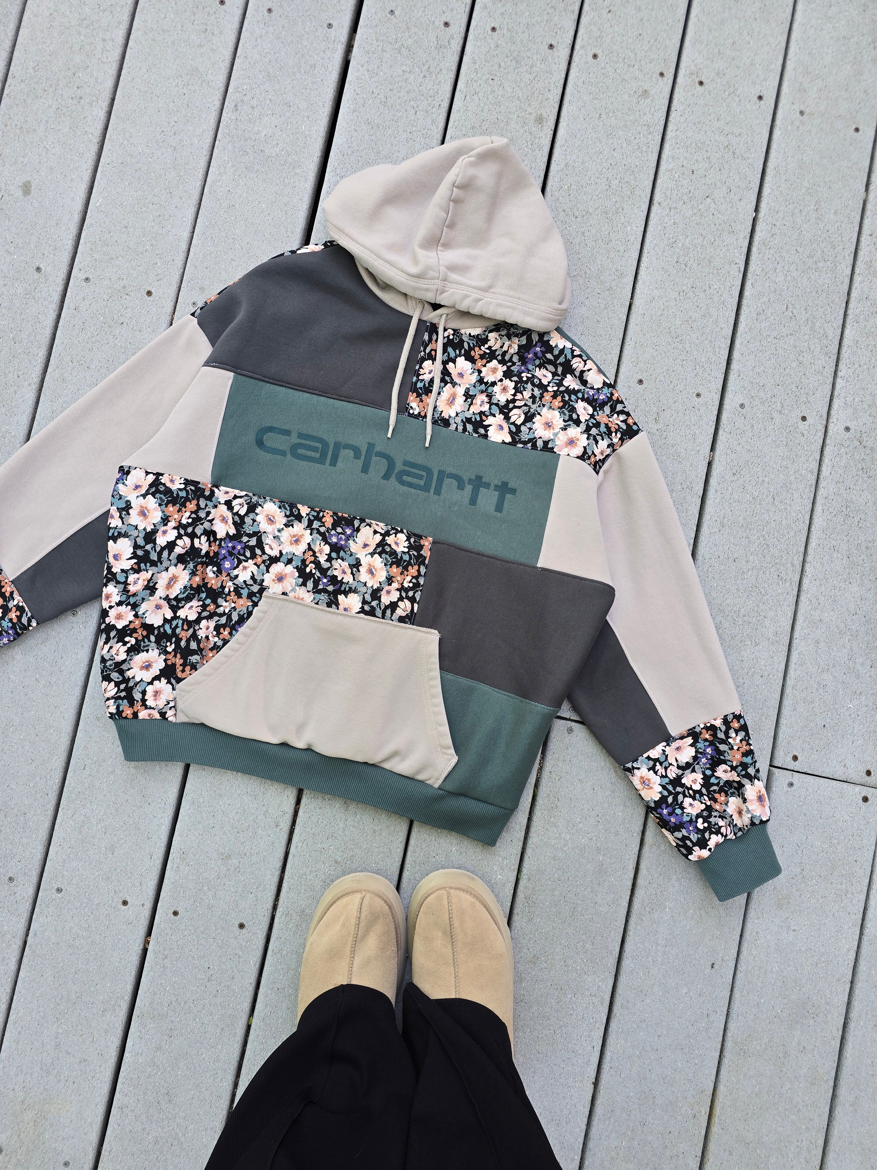 Midnight Meadow Patchwork Hoodie (XL)