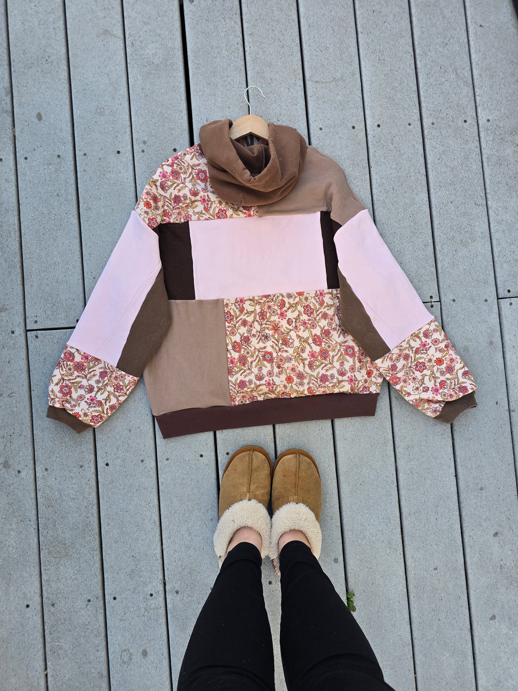 Wild Daisies Patchwork Hoodie (XL)