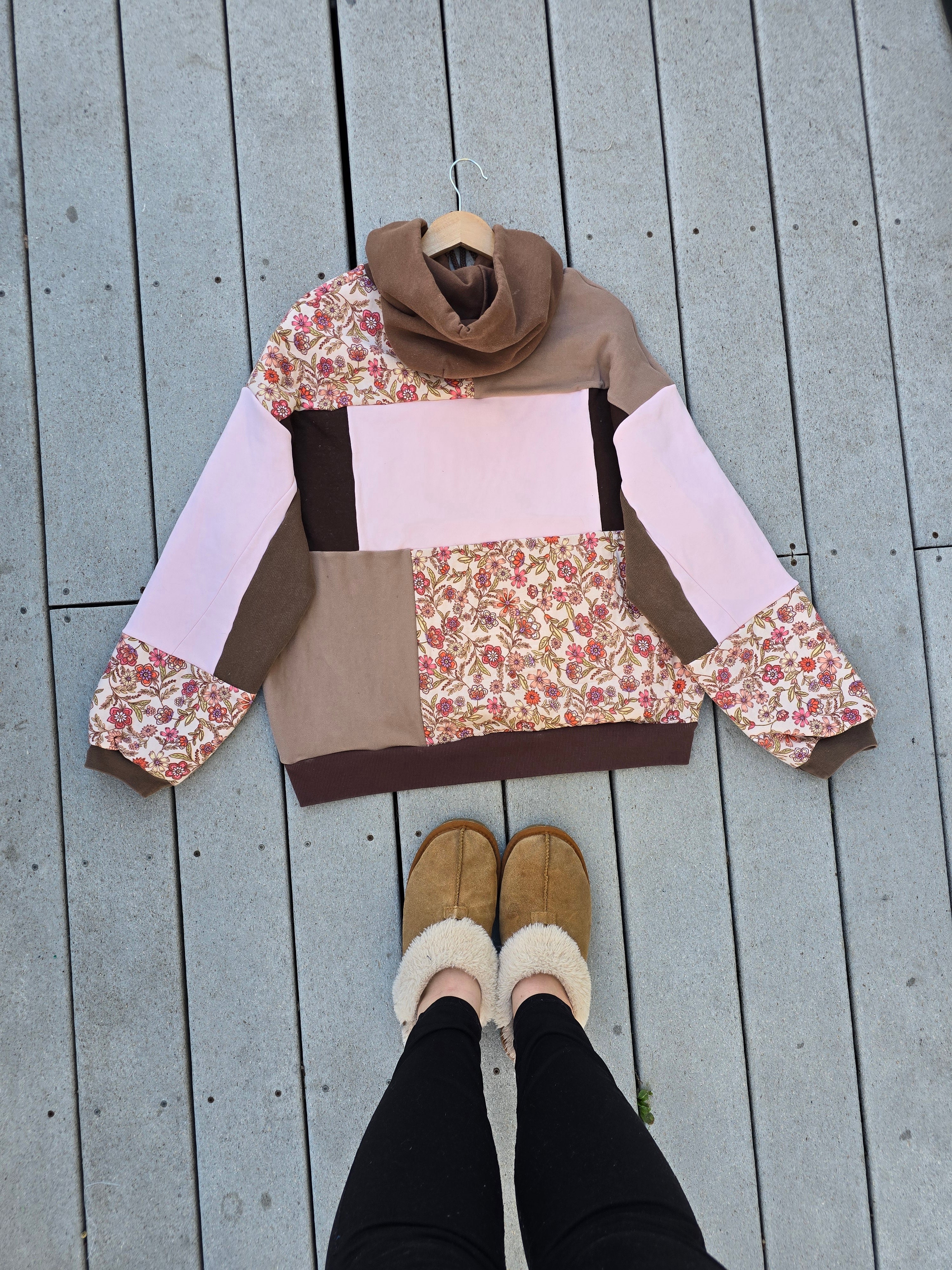 Wild Daisies Patchwork Hoodie (XL)
