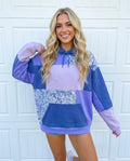 Lavender Dreams Patchwork Hoodie (L)