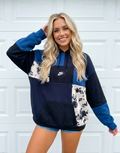 Twlight Bloom Patchwork Hoodie (XL)