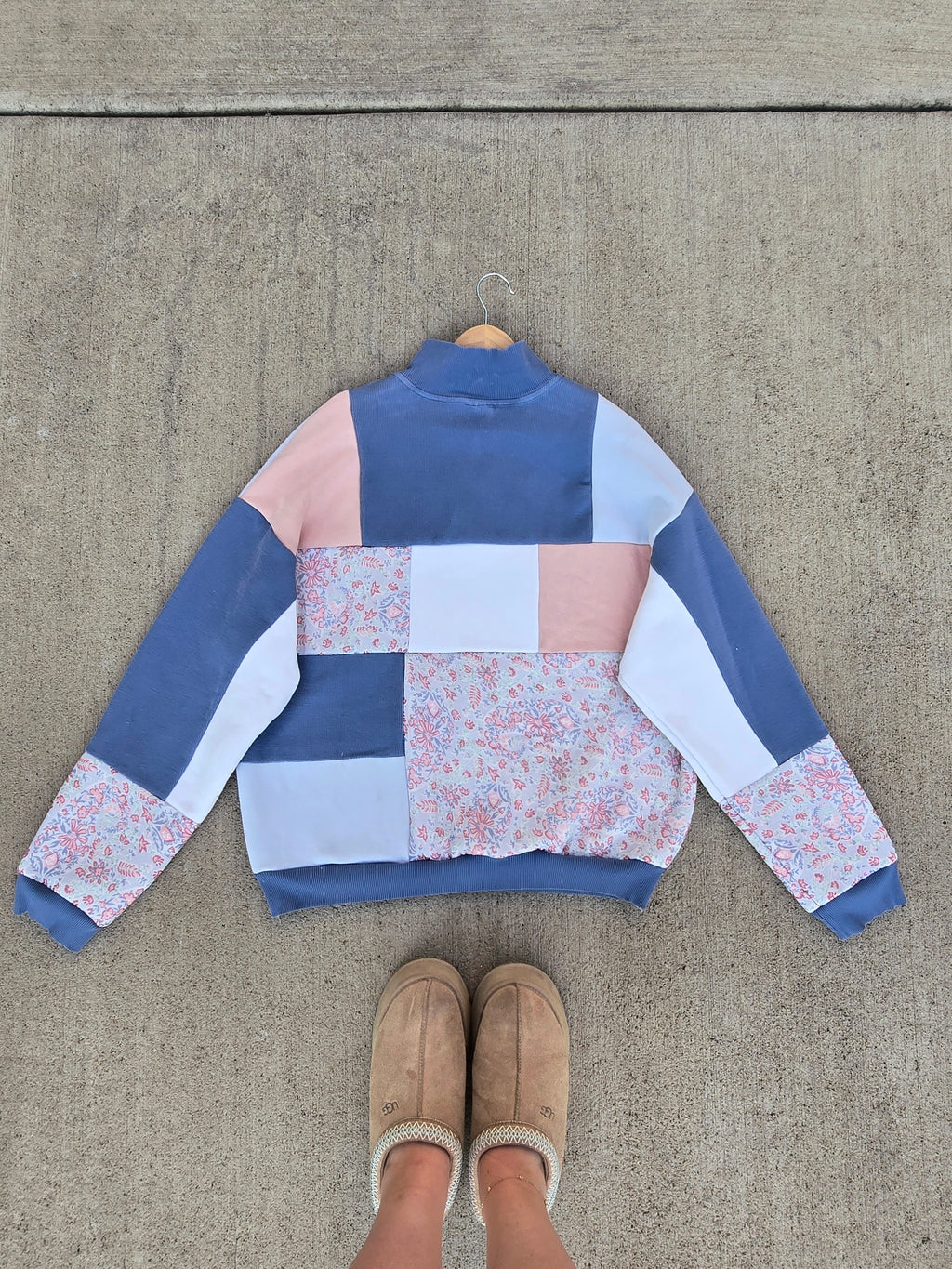 Crescent Rose Patchwork Hoodie ✨️ (L/XL)