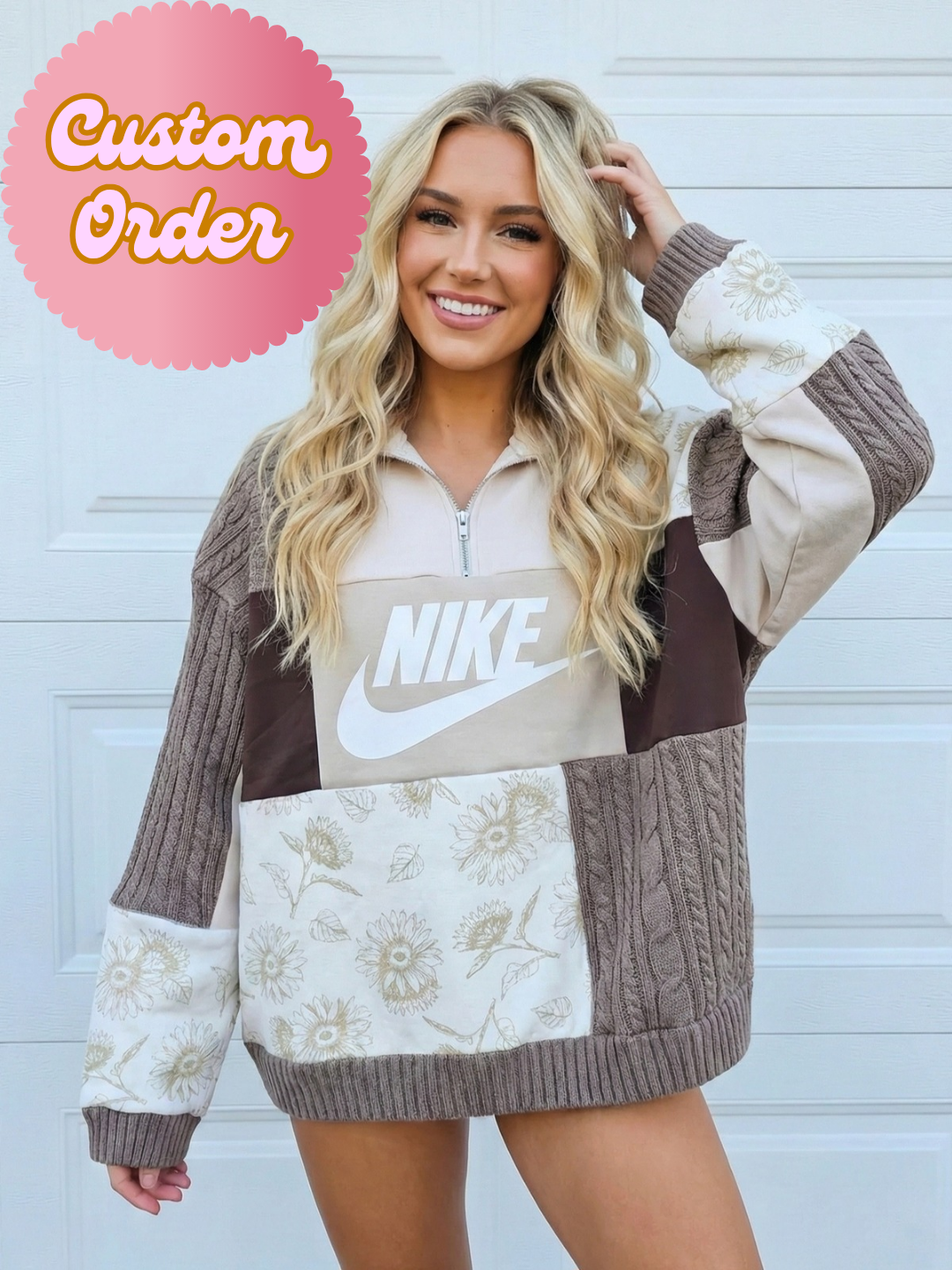 CUSTOM Patchwork Quarter Zip