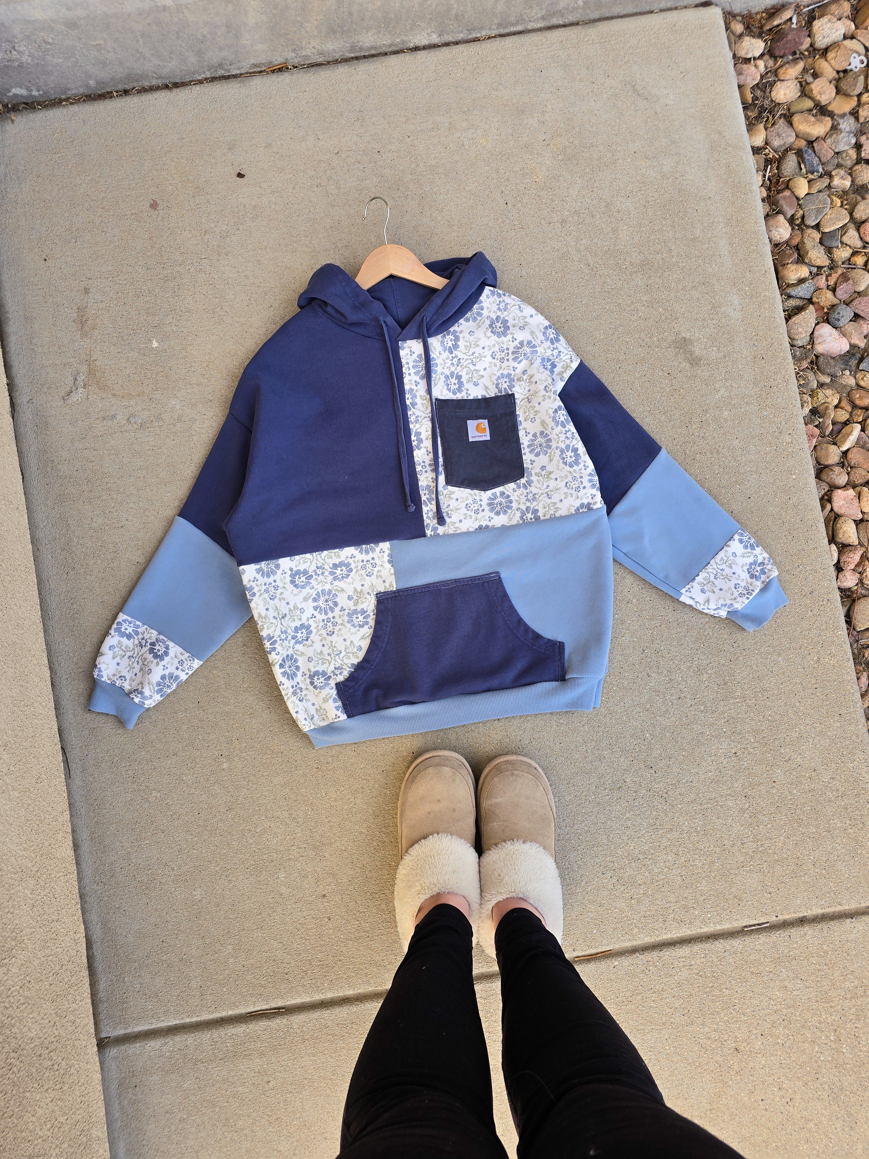 Twilight Garden Patchwork Hoodie (M)